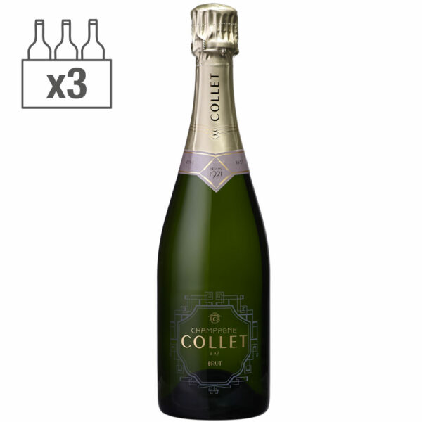 Carton de 3 bouteilles 150cl de Collet brut origine