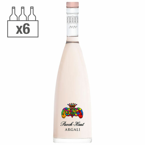 Carton de 6 bouteilles 75cl de Puech-Haut Argali rosé