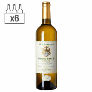 Carton de 6 bouteilles 75cl de Kressmann Monopole Blanc