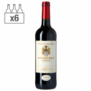 Carton de 6 bouteilles 75cl de Kressmann Monopole Rouge